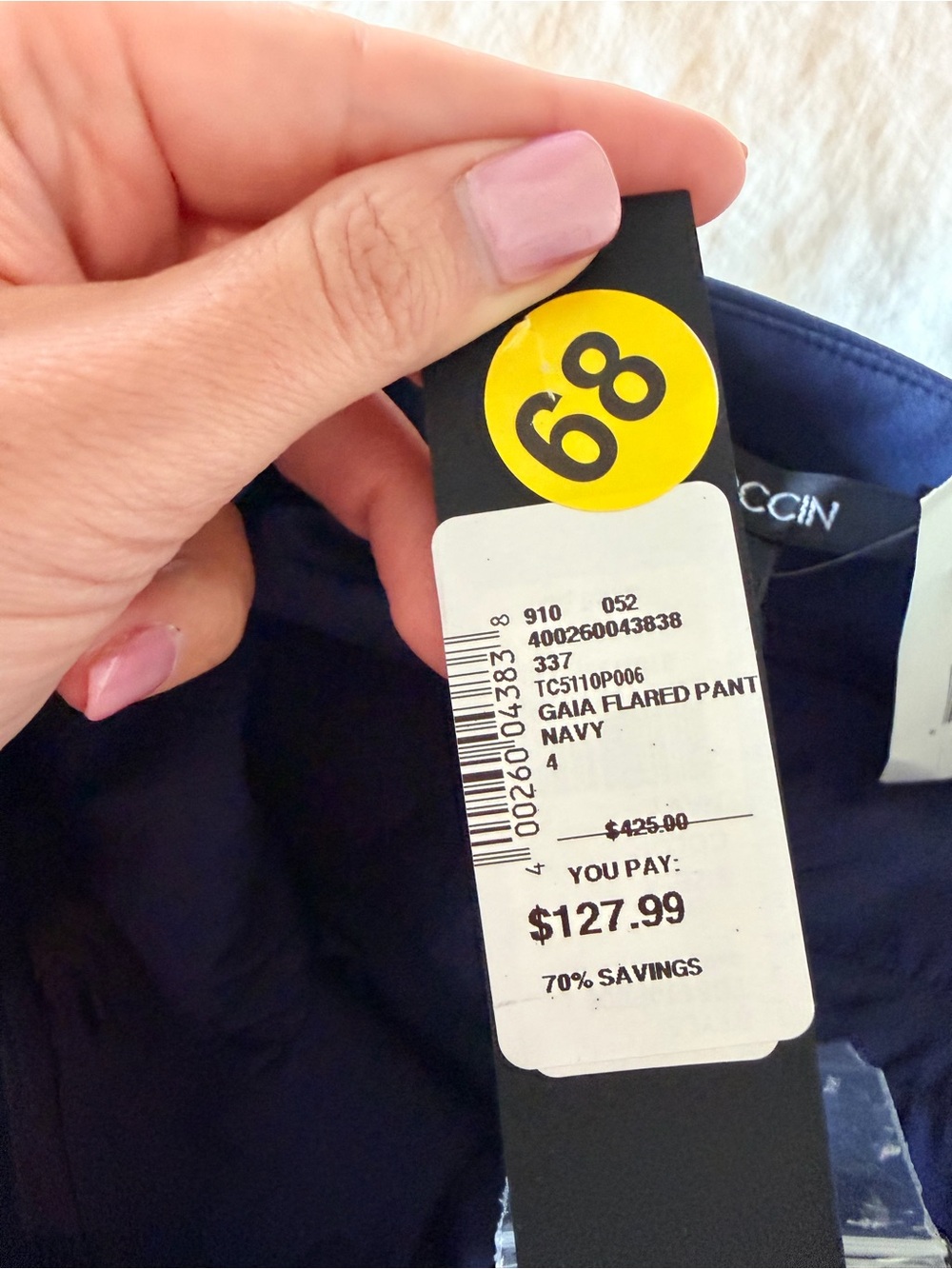 NWT Women’s Navy Toccin Flared Dress Pants - Picture 6 of 6